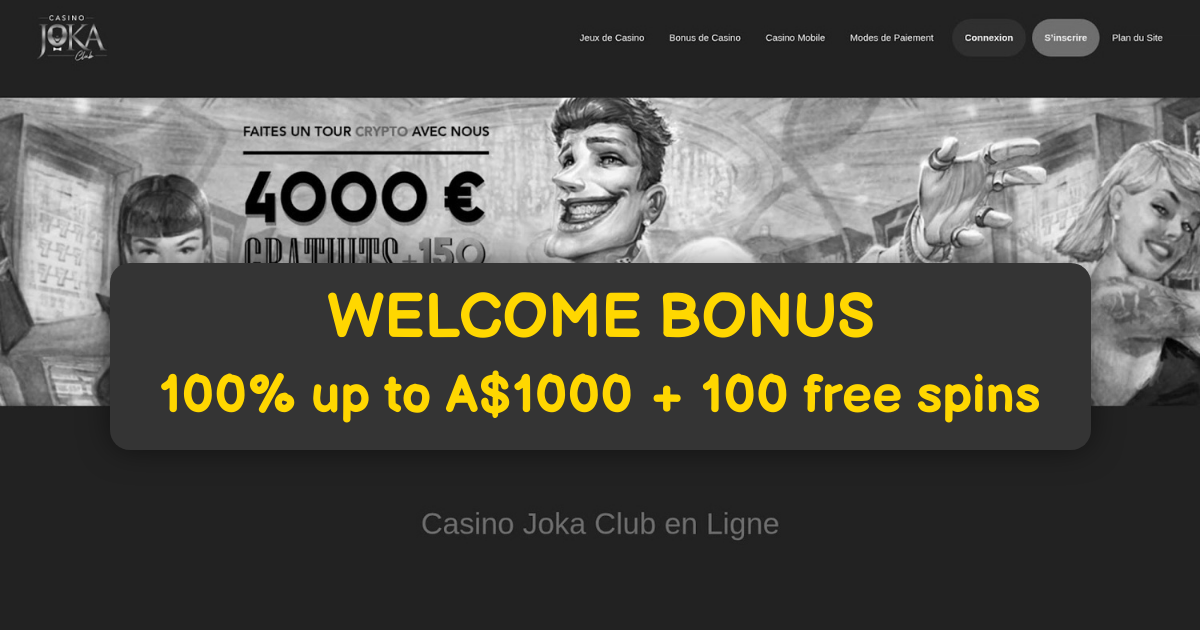 Casino Joka welcome bonus